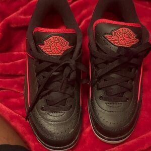 Nike Air Jordan 2 lows Black, Red & Green Sneakers